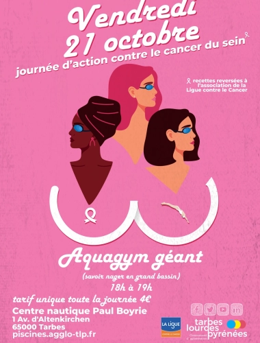 Octobre Rose dans les piscines