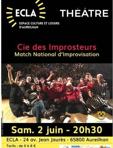 " Match National d’Improvisation " Cie des Improsteurs / The Black Stories de Toulouse