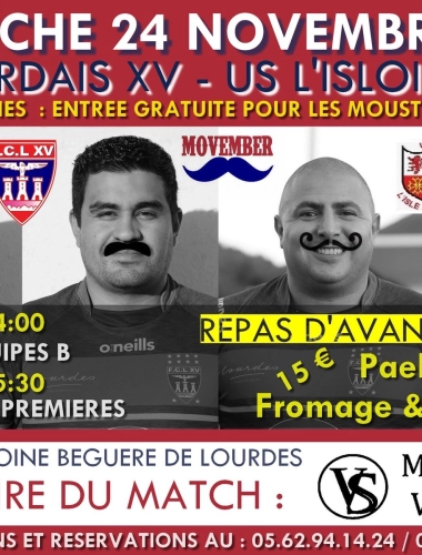 FC LOURDAIS XV - Entrée gratuite pour les moustachus