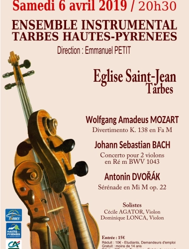 Concert Ensemble Instrumental de Tarbes et des Hautes-Pyrénées