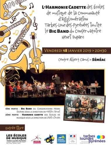 L'Harmonie cadette invite le Big Band du Conservatoire