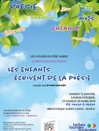 Ateliers d'écriture de poésie