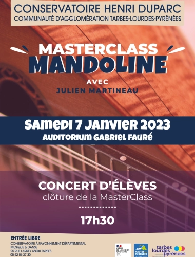 Concert de clôture MasterClass de Mandoline avec Julien Martineau