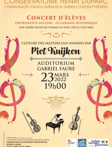 Concert de clôture masterclass - INSTRUMENTS ANCIENS • ÉCLAIRAGES HISTORIQUES