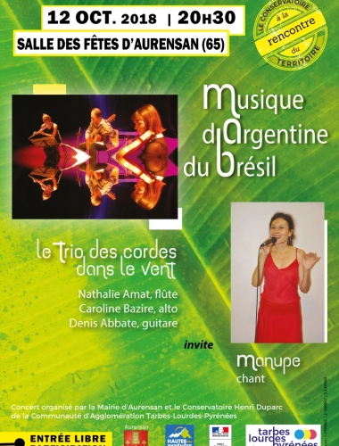 Concert Musiques d'Argentine et du Brésil
