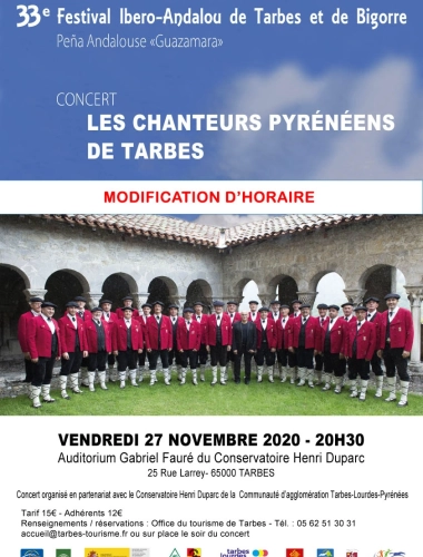 ÉVÉNEMENT ANNULÉ : Concert des "Chanteurs Pyrénéens" -