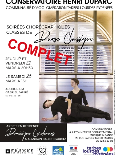 Soirées chorégraphiques classes de danse