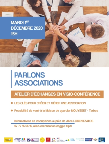 Parlons associations - Atelier d'échanges en visio-conférence