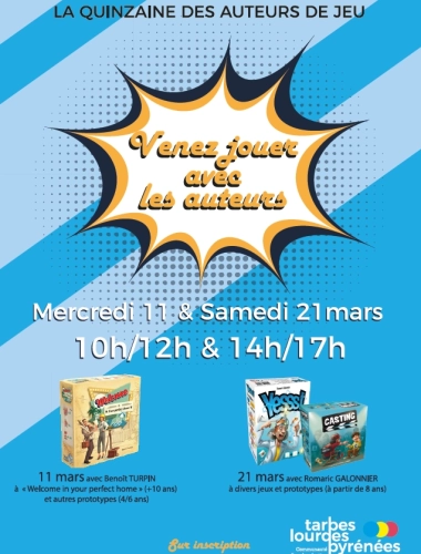 ANNULÉ Venez jouer avec les auteurs !