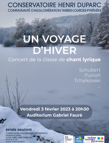 UN VOYAGE D'HIVER - Concert de la classe de chant lyrique