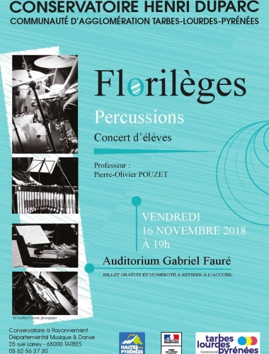 Florilèges, percussions