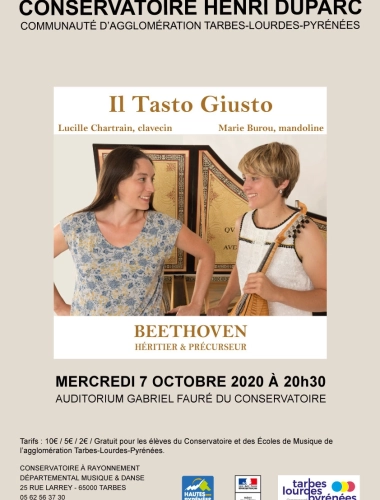 Concert - Il Tasto Giusto : Beethoven, héritier et précurseur