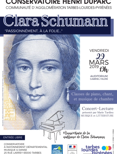 Clara Schumann  "passionnément, à la folie..."