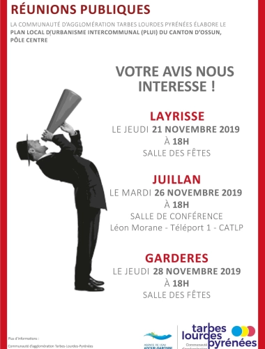 Réunions Publiques Canton d'Ossun PLUI
