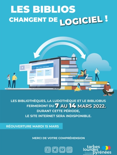 Fermeture temporaire des biblios
