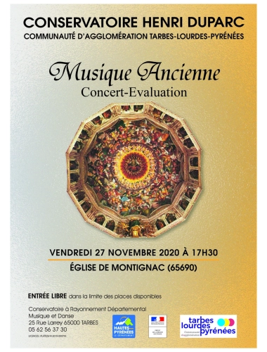 ÉVÉNEMENT ANNULÉ : Concert-évaluation - Musique Ancienne