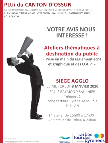 Élaboration du Plan Local d'Urbanisme Intercommunal (PLUI) du Canton d'Ossun