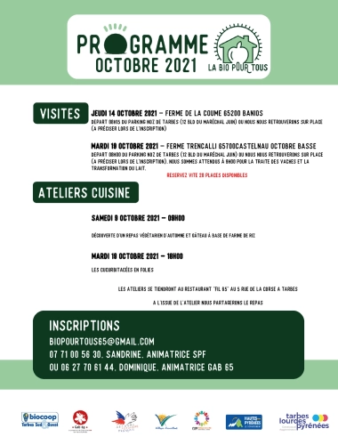 La Bio pour tous - Visites et Ateliers Cuisine