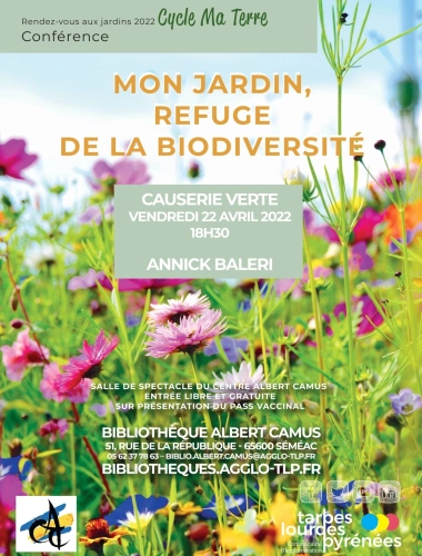 Conférence - Mon jardin, refuge de la biodiversité