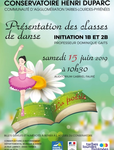 Présentation des classes de Danse
