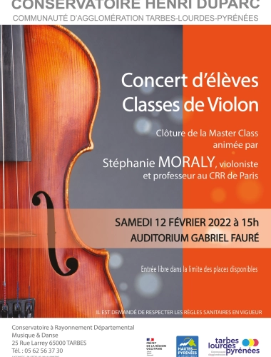 Concert de clôture classes de violon