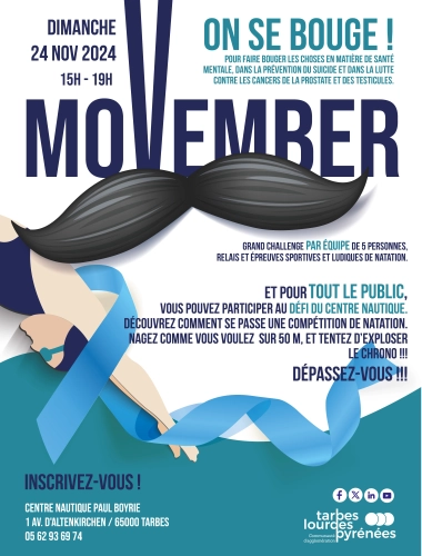 Movember revient au centre nautique Paul Boyrie !