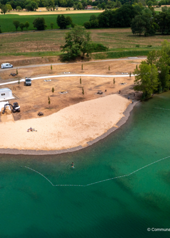 Lac Gubinelli - Mise en place de la ligne d'eau