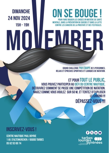 Movember revient au centre nautique Paul Boyrie !