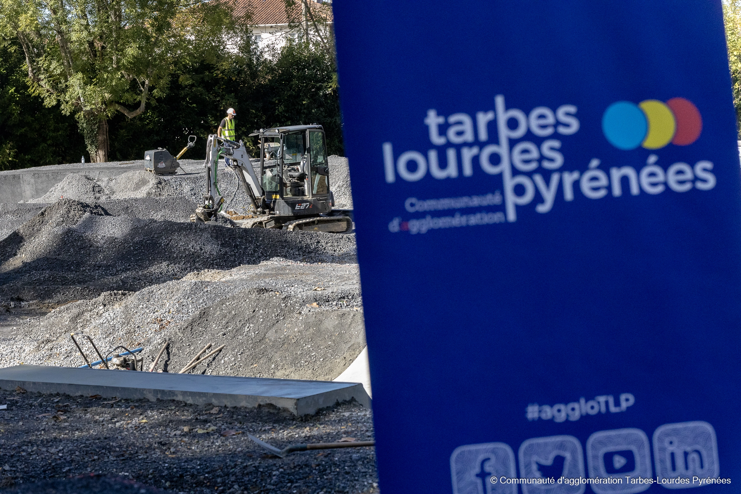 Travaux pumptrack Lourdes