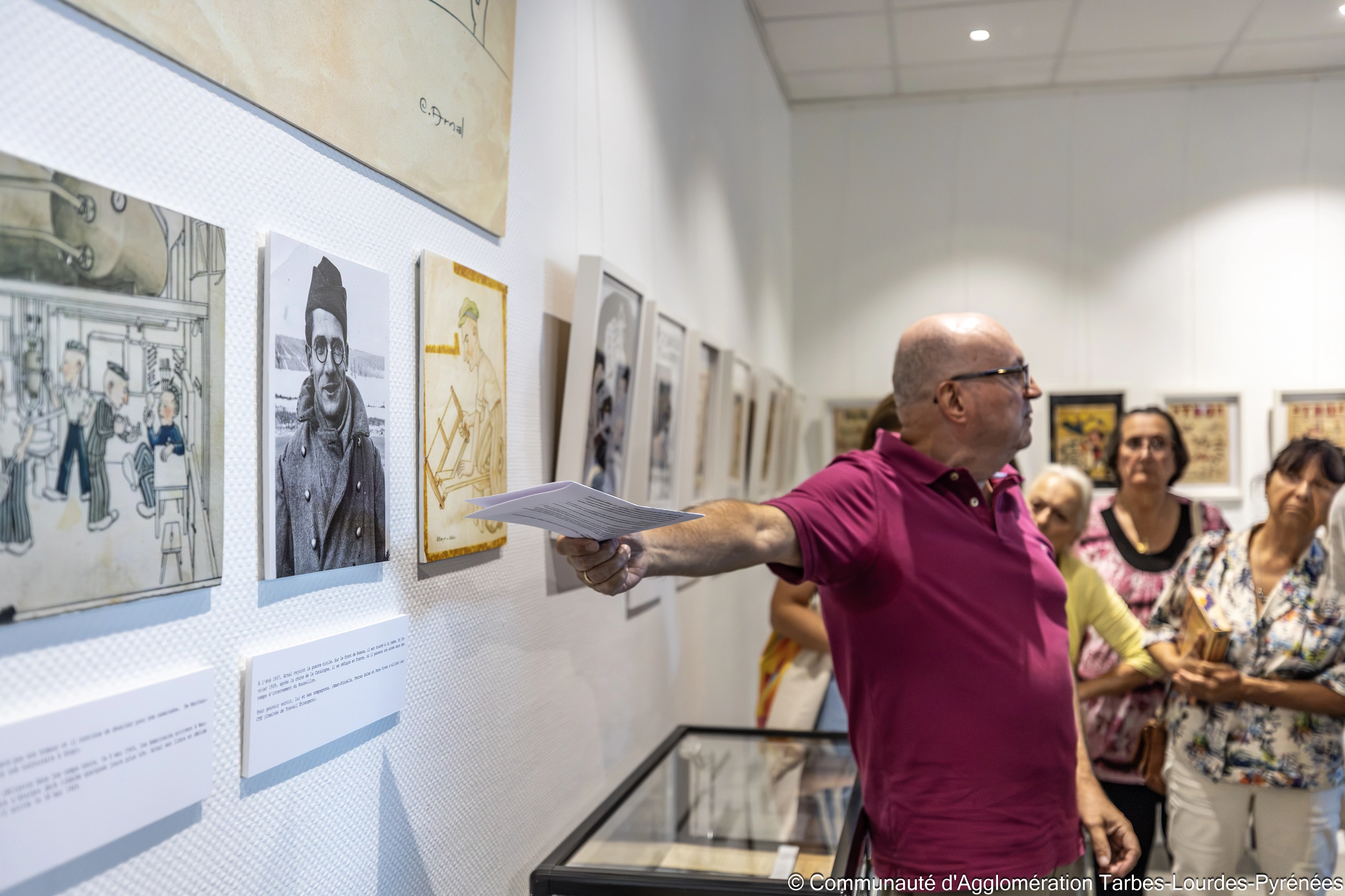 Vernissage de l'exposition sur le thème de "Pif le chien"
